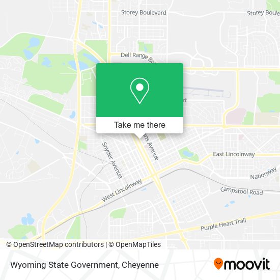 Wyoming State Government map