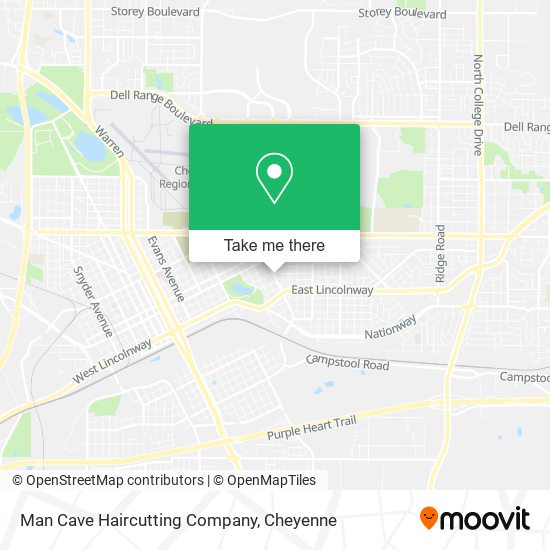 Mapa de Man Cave Haircutting Company