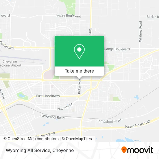 Wyoming All Service map