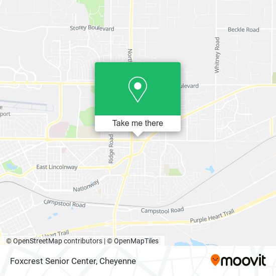 Foxcrest Senior Center map