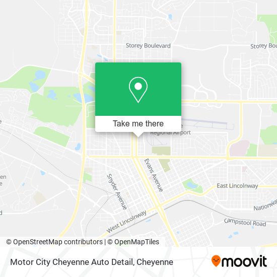 Mapa de Motor City Cheyenne Auto Detail