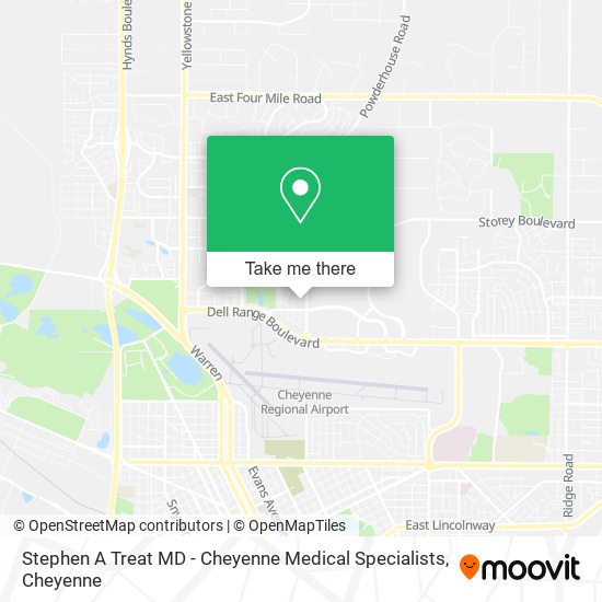 Stephen A Treat MD - Cheyenne Medical Specialists map