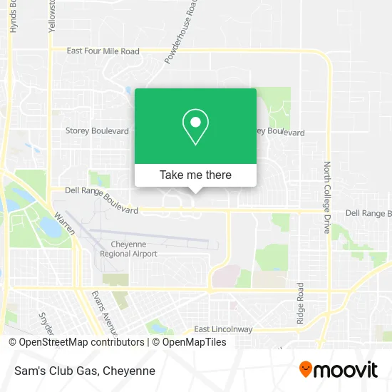Sam's Club Gas map