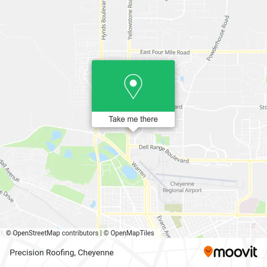 Precision Roofing map