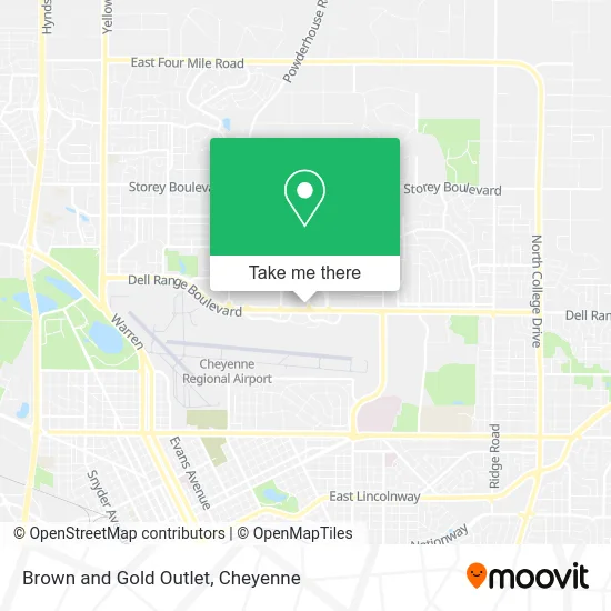 Mapa de Brown and Gold Outlet