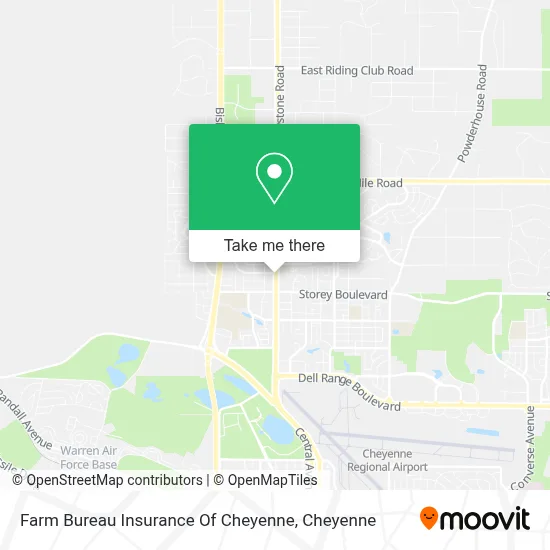 Farm Bureau Insurance Of Cheyenne map