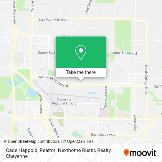 Cade Happold, Realtor: Nexthome Rustic Realty map
