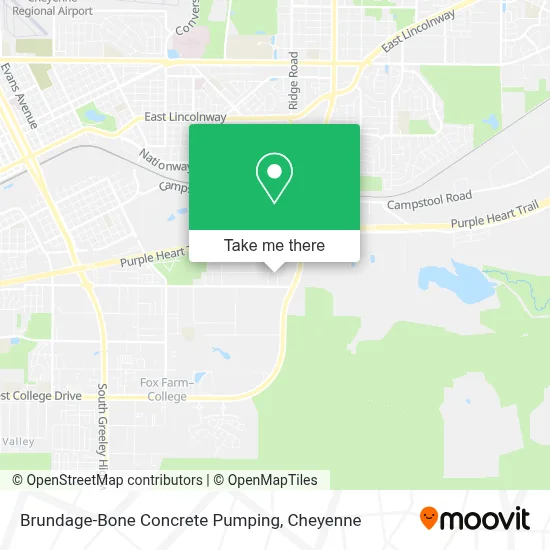 Brundage-Bone Concrete Pumping map