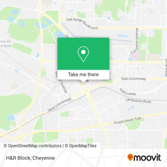 H&R Block map