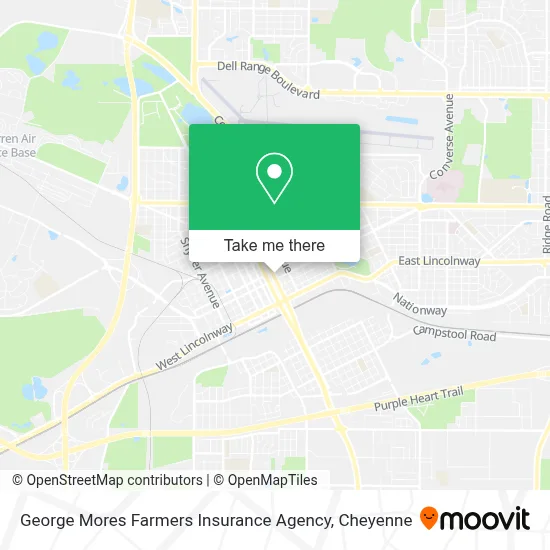 George Mores Farmers Insurance Agency map