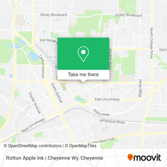 Rotton Apple Ink | Cheyenne Wy map