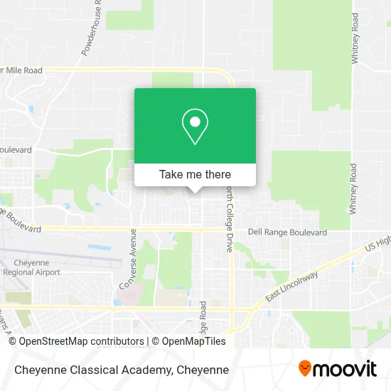 Cheyenne Classical Academy map