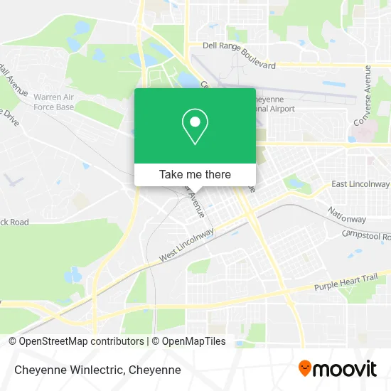 Cheyenne Winlectric map