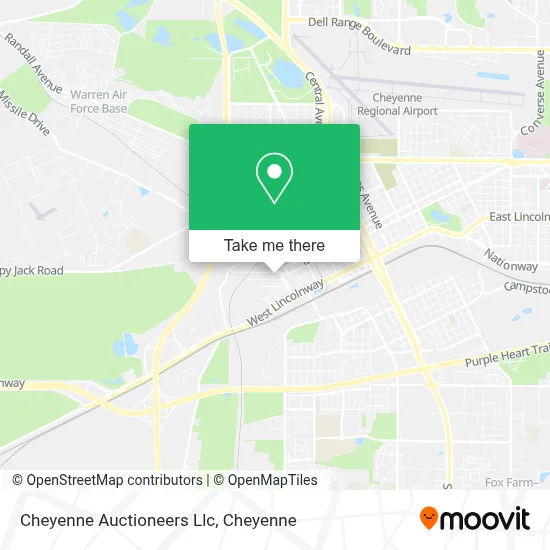 Cheyenne Auctioneers Llc map
