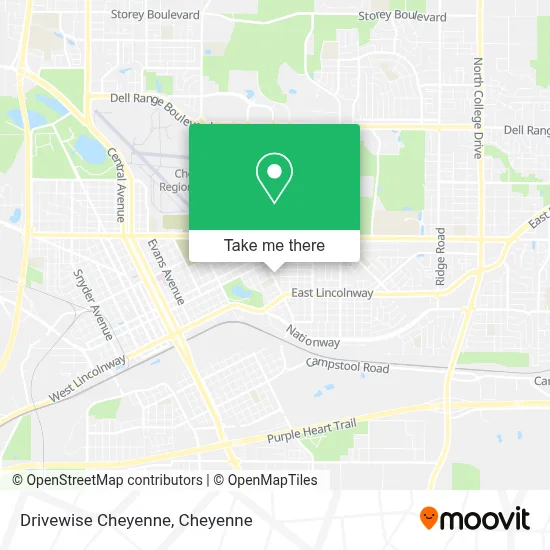 Drivewise Cheyenne map