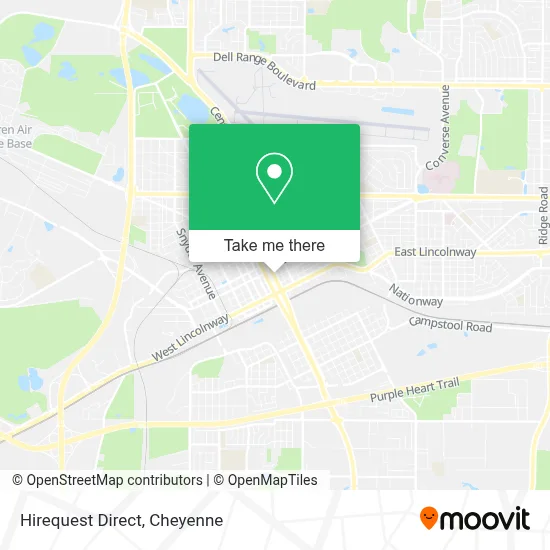 Hirequest Direct map