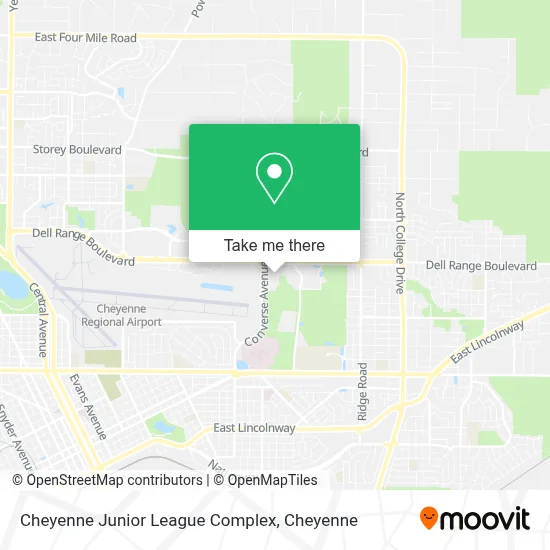 Cheyenne Junior League Complex map