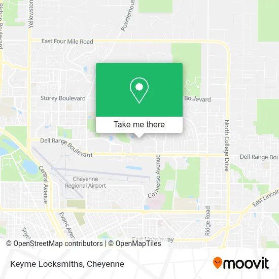 Keyme Locksmiths map