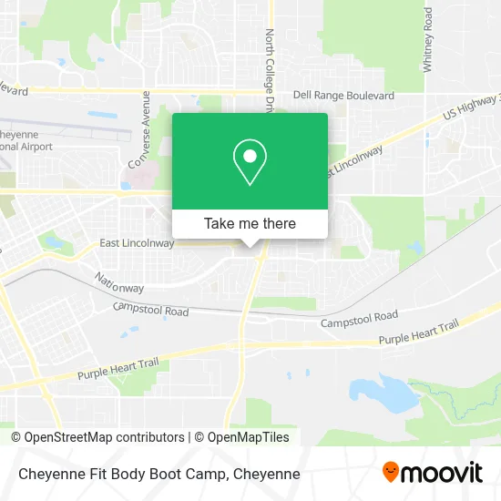 Cheyenne Fit Body Boot Camp map
