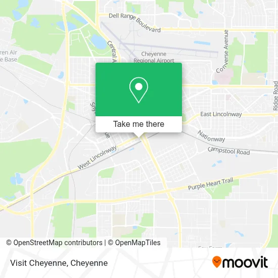 Visit Cheyenne map