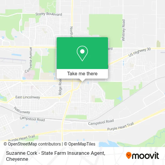 Suzanne Cork - State Farm Insurance Agent map