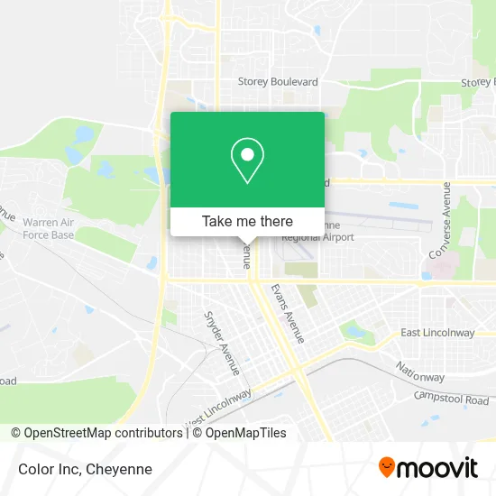 Color Inc map