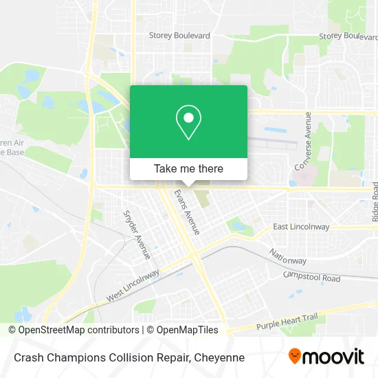 Crash Champions Collision Repair map