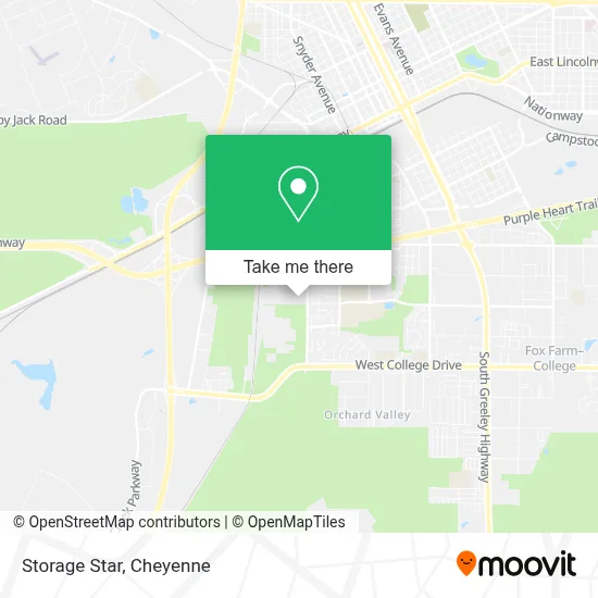 Storage Star map