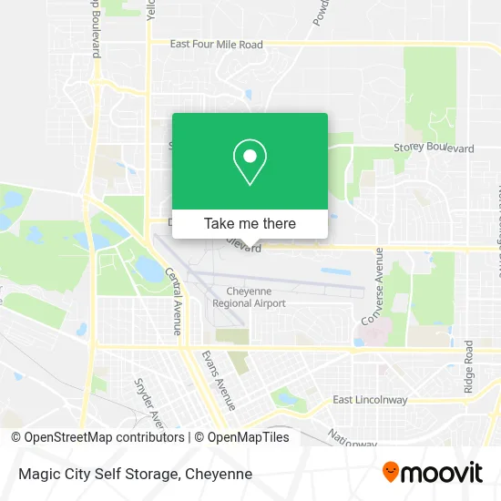 Magic City Self Storage map