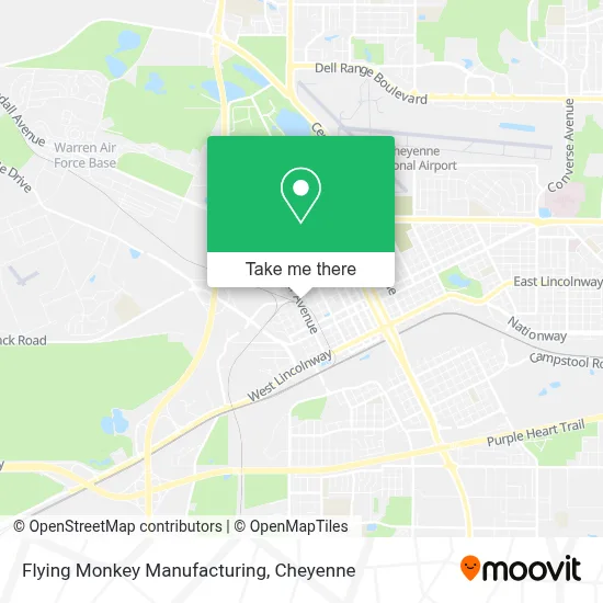 Flying Monkey Manufacturing map