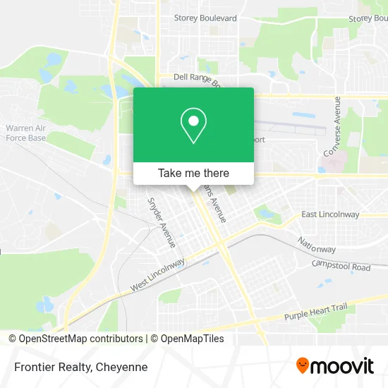 Frontier Realty map