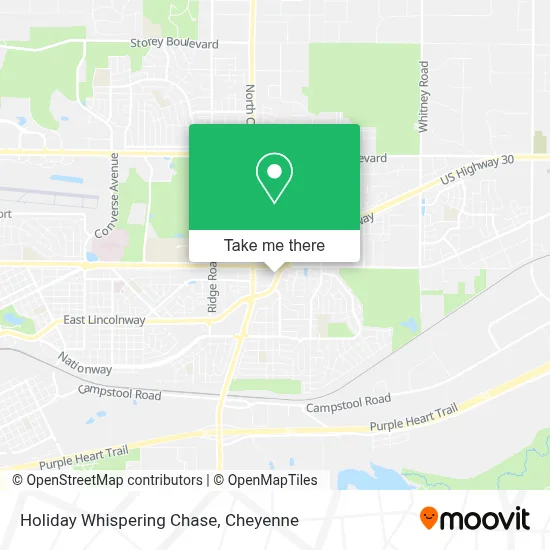 Holiday Whispering Chase map