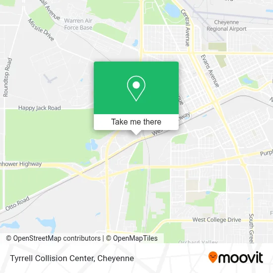 Tyrrell Collision Center map