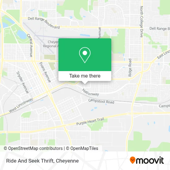 Ride And Seek Thrift map