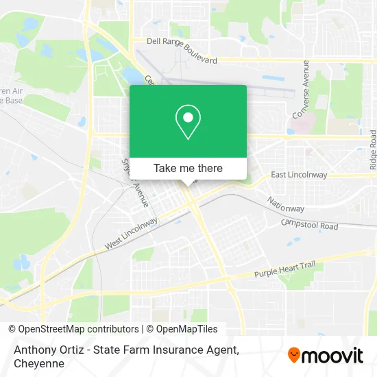 Anthony Ortiz - State Farm Insurance Agent map