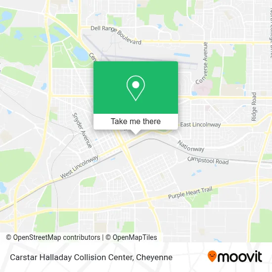 Carstar Halladay Collision Center map