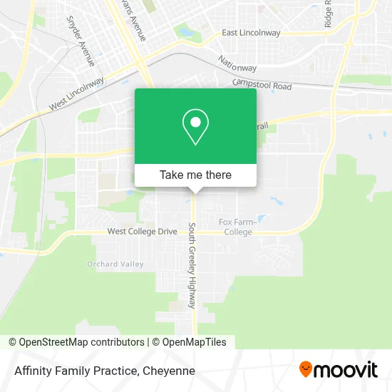 Affinity Family Practice map