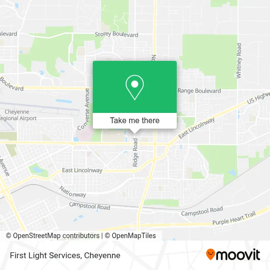 First Light Services map