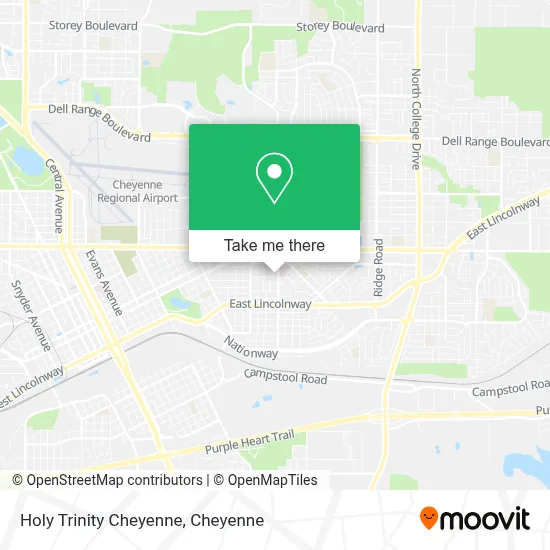 Holy Trinity Cheyenne map
