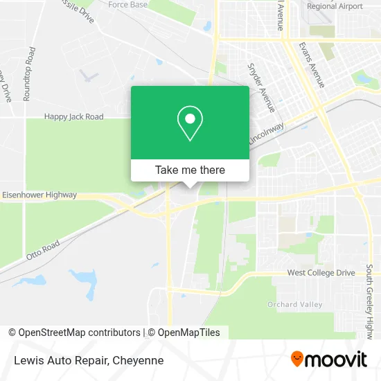 Lewis Auto Repair map