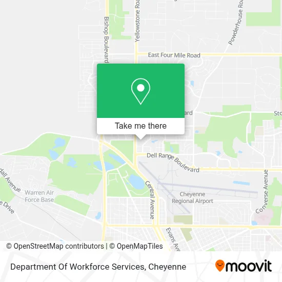 Department Of Workforce Services map