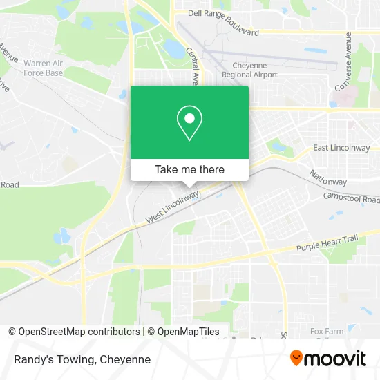 Randy's Towing map