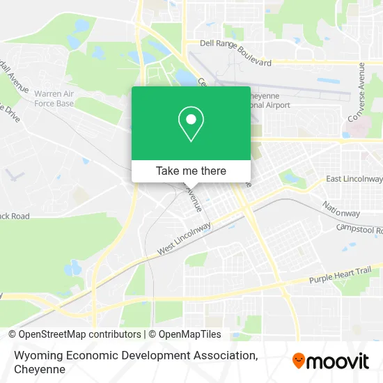 Wyoming Economic Development Association map