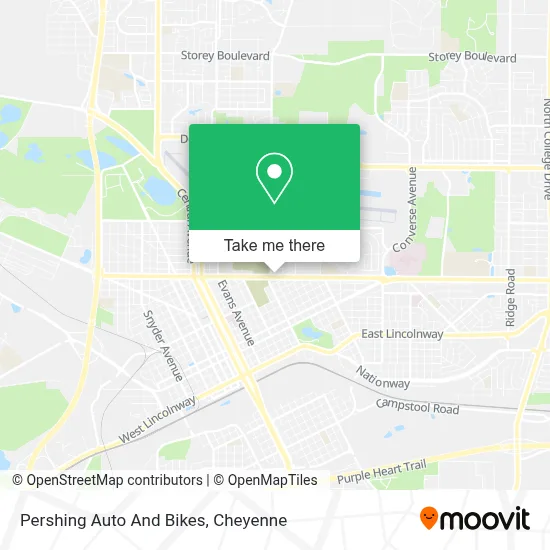 Pershing Auto And Bikes map