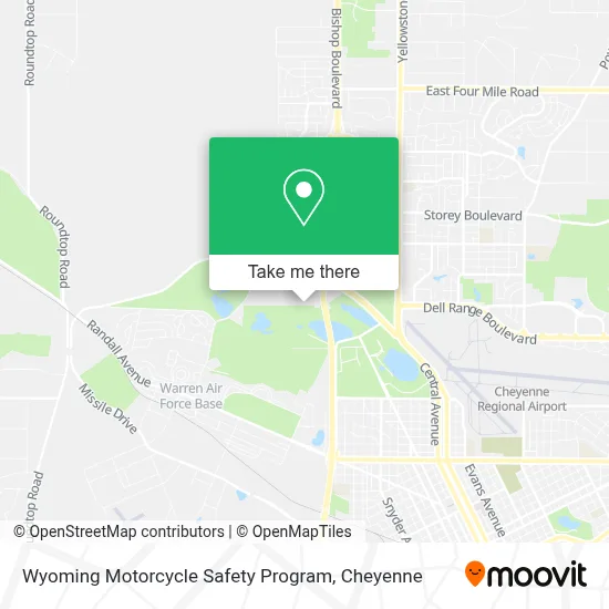 Wyoming Motorcycle Safety Program map