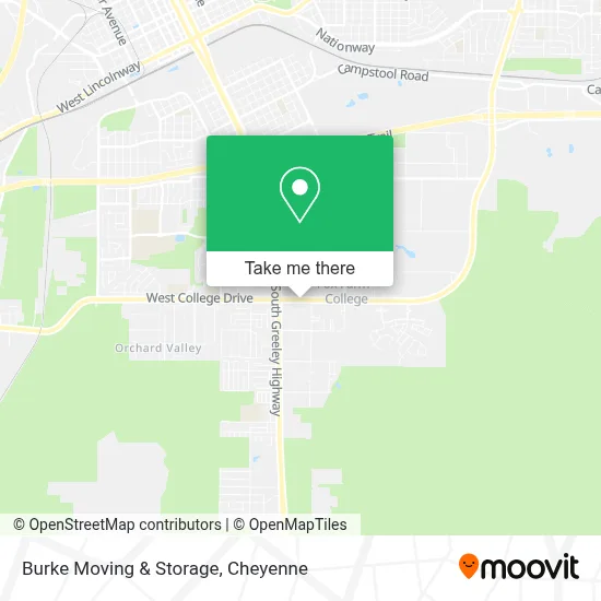 Burke Moving & Storage map