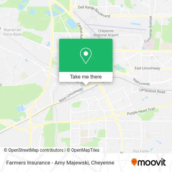 Farmers Insurance - Amy Majewski map