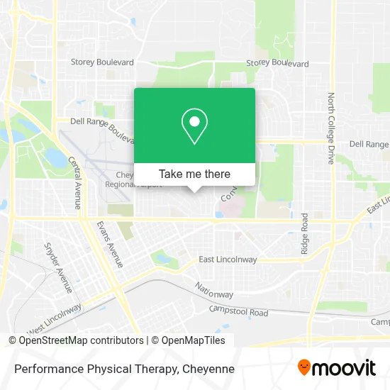 Performance Physical Therapy map