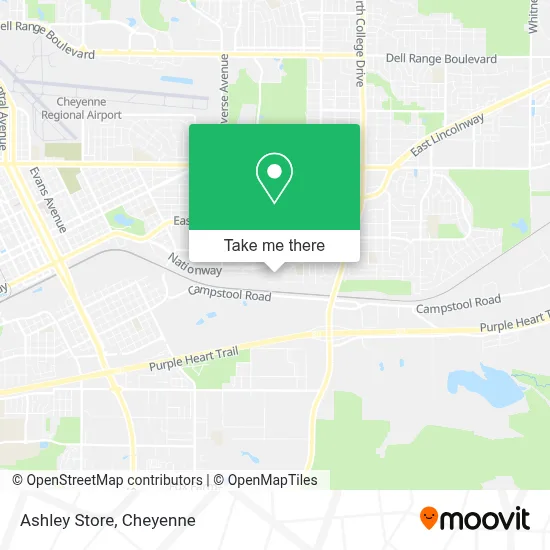 Ashley Store map