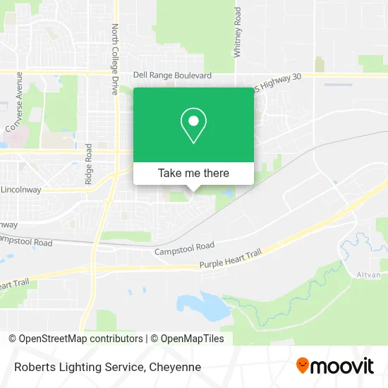 Roberts Lighting Service map